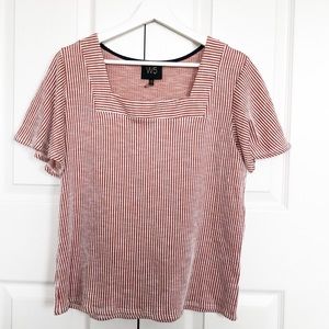 Anthropologie W5 Women’s Striped Square Neck Top
